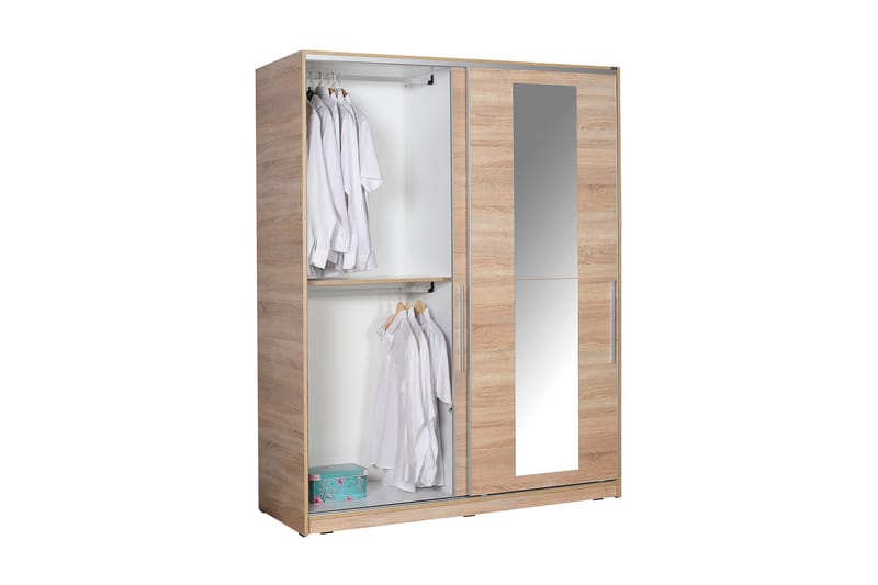 Garderobe 160x207 cm - Natur - Garderober & garderobesystem