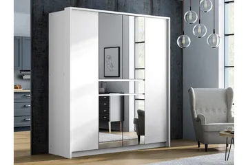 Garderobe 200 cm - Hvit - Oppbevaring - Garderober & garderobesystem