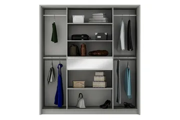Garderobe 200 cm - Hvit - Oppbevaring - Garderober & garderobesystem