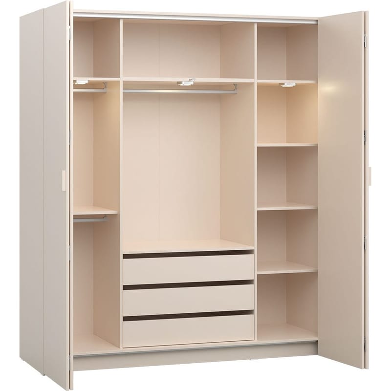 Garderobe 4 You Fresh 4 Dører - Eik, 206 cm - Oppbevaring - Garderober & garderobesystem