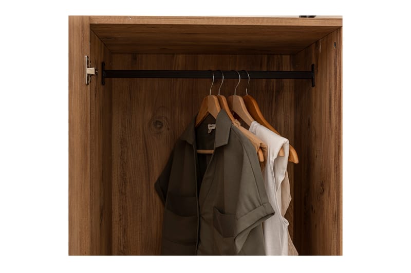 Garderobe Anera 52x104 cm 3 Dører - Natur - Garderober & garderobesystem - Garderobeskap
