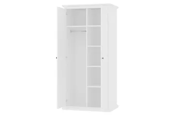 Garderobe Anjou 96 cm 2 Dører - Hvit - Oppbevaring - Garderober & garderobesystem