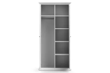Garderobe Anjou 96 cm 2 Dører - Hvit - Oppbevaring - Garderober & garderobesystem