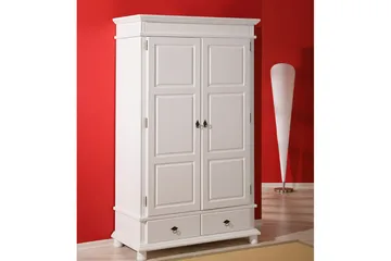 Garderobe Attina 116 cm - Hvit - Oppbevaring - Garderober & garderobesystem