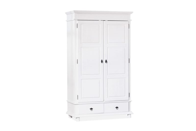 Garderobe Attina 116 cm, Hvit