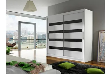 Garderobe Bega 180x57x215 cm - Hvit - Oppbevaring - Garderober & garderobesystem