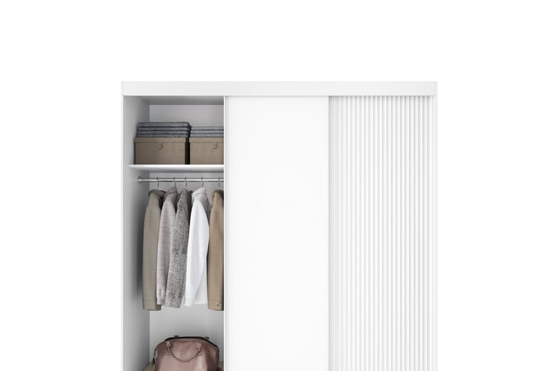 Garderobe Biancco 180x220 cm - Hvit - Oppbevaring - Garderober & garderobesystem