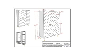 Garderobe Billy Hvit 3-dører - 3-dører - Oppbevaring - Garderober & garderobesystem