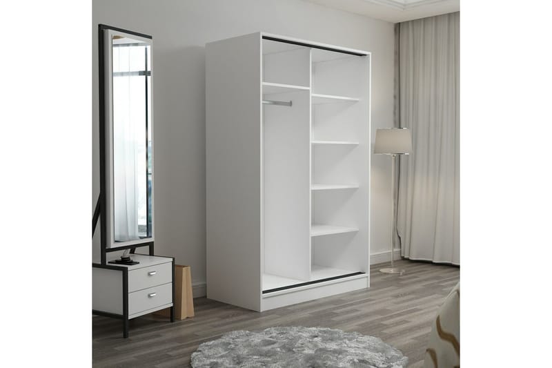 Garderobe Cambrian 120 cm - Brun/Hvit - Oppbevaring - Garderober & garderobesystem
