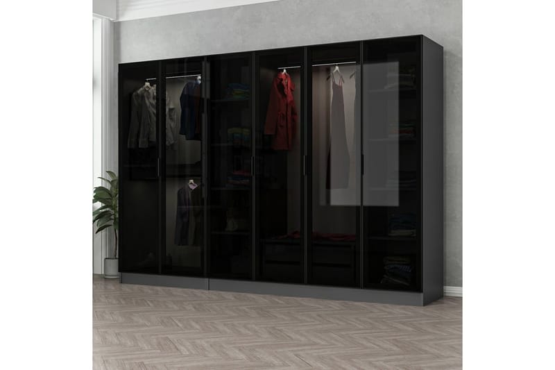 Garderobe Cambrian 270 cm - Antrasitt - Garderober & garderobesystem - Garderobeskap