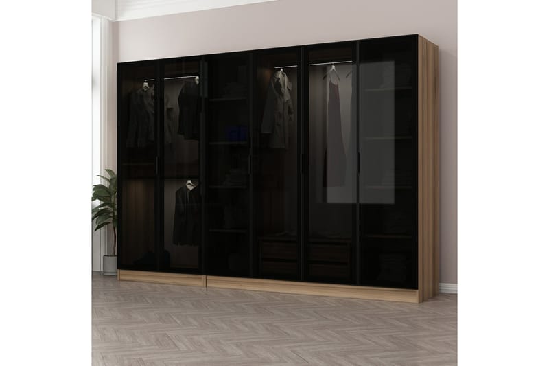 Garderobe Cambrian 270 cm - Brun - Garderober & garderobesystem - Garderobeskap