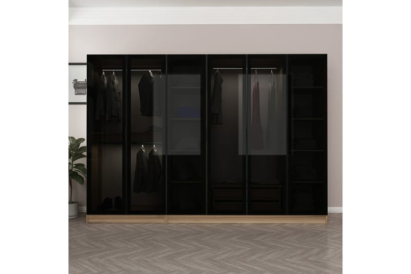 Garderobe Cambrian 270 cm - Brun - Garderober & garderobesystem - Garderobeskap