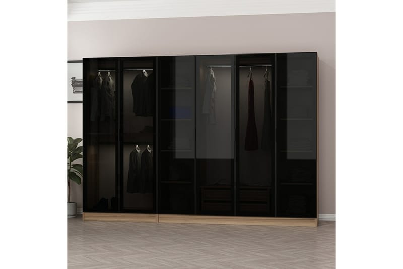 Garderobe Cambrian 270 cm - Brun - Garderober & garderobesystem - Garderobeskap