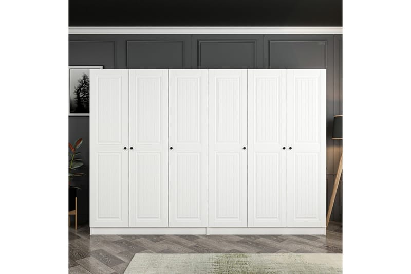 Garderobe Cambrian 270 cm - Hvit - Garderober & garderobesystem - Garderobeskap