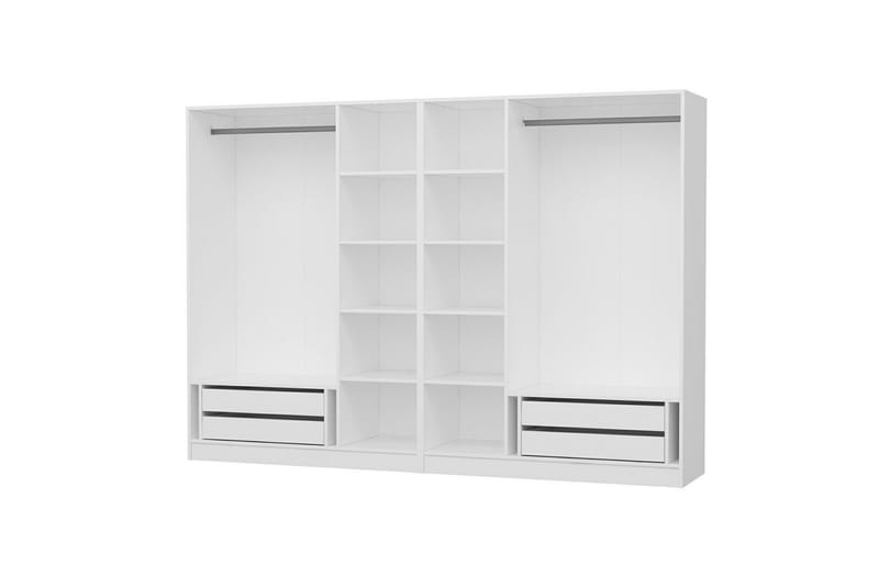 Garderobe Cambrian 270 cm - Hvit - Garderober & garderobesystem - Garderobeskap