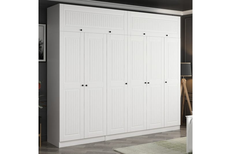 Garderobe Cambrian 270 cm - Hvit - Garderober & garderobesystem - Garderobeskap