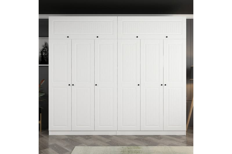 Garderobe Cambrian 270 cm - Hvit - Garderober & garderobesystem - Garderobeskap