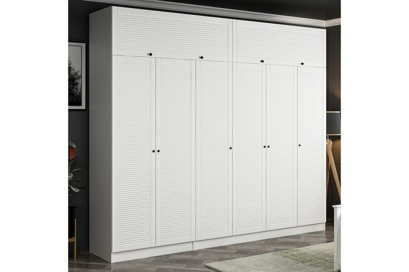 Garderobe Cambrian 270 cm - Hvit - Garderober & garderobesystem - Garderobeskap