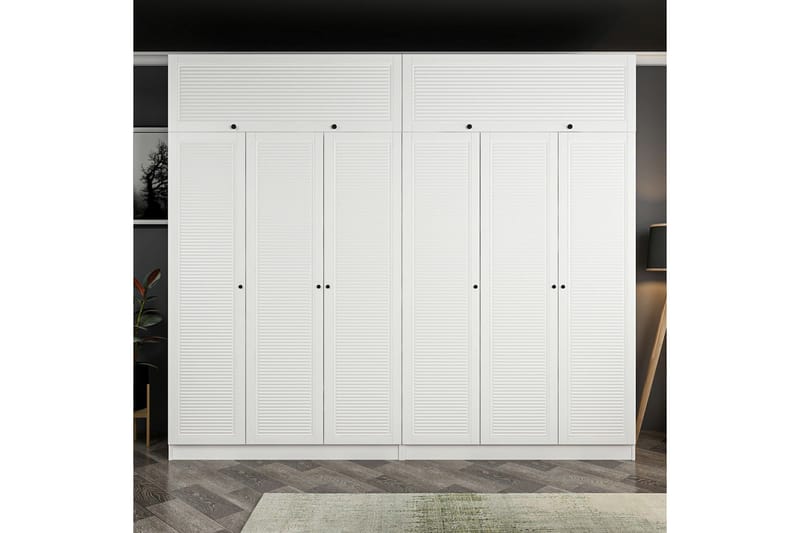 Garderobe Cambrian 270 cm - Hvit - Garderober & garderobesystem - Garderobeskap