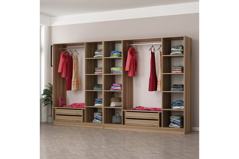 Garderobe Cambrian 315 cm - Eik - Garderober & garderobesystem - Garderobeskap