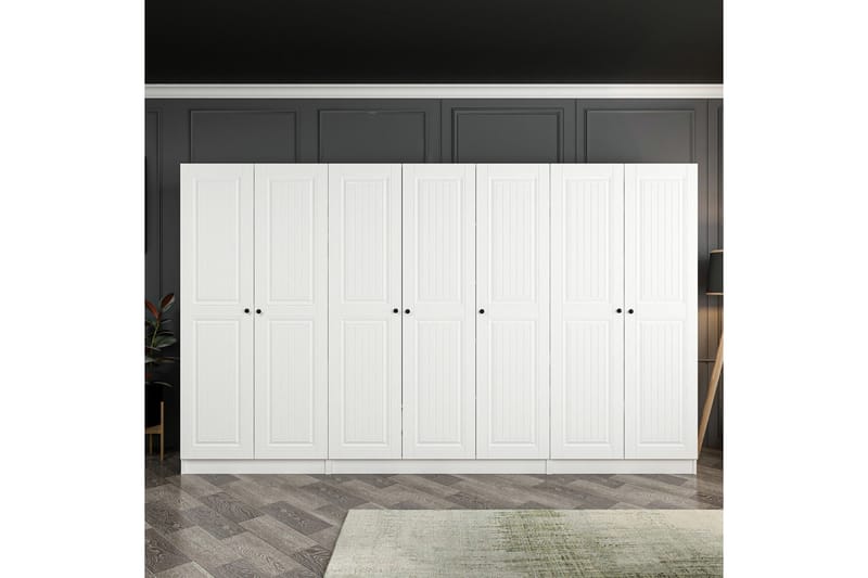 Garderobe Cambrian 315 cm - Hvit - Garderober & garderobesystem - Garderobeskap