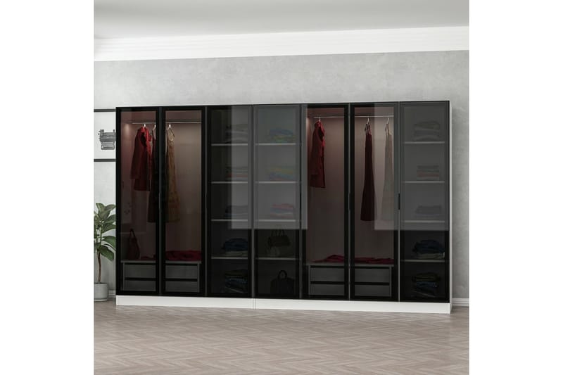 Garderobe Cambrian 315 cm - Hvit - Garderober & garderobesystem - Garderobeskap