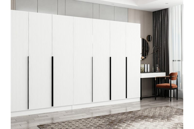 Garderobe Cambrian 315 cm - Hvit - Garderober & garderobesystem - Garderobeskap