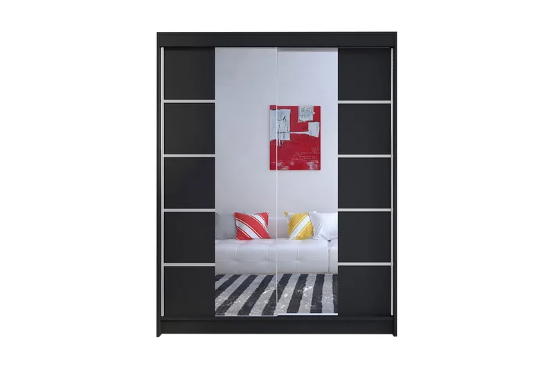 Garderobe Camino LED-belysning, Svart
