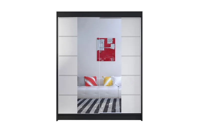 Garderobe Camino LED-belysning, Svart/Hvit