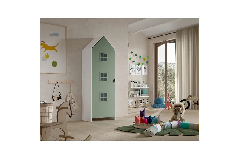 Garderobe Casami Brugge Grønn - Grønn - Oppbevaring - Garderober & garderobesystem