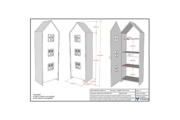 Garderobe Casami Brugge Hvit - Hvit - Oppbevaring - Garderober & garderobesystem