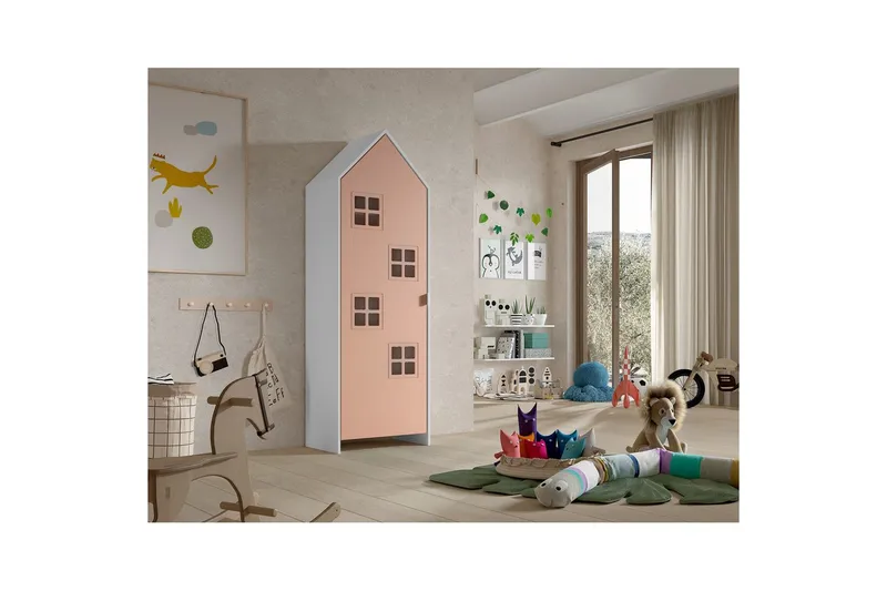 Garderobe Casami Brugge Rosa - Rosa - Oppbevaring - Garderober & garderobesystem