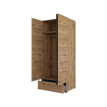 Garderobe Cross S 2 Dører 1 Skuff - Wotan eik - Oppbevaring - Garderober & garderobesystem