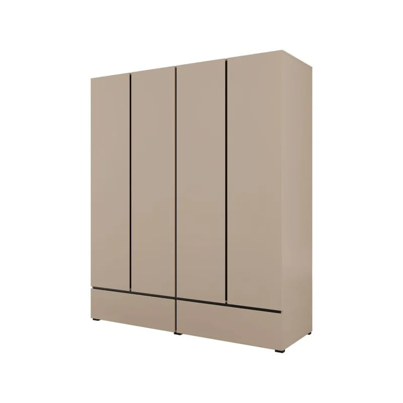 Garderobe Cross S 4 Dører med 2 Skuffer - Kongo - Oppbevaring - Garderober & garderobesystem
