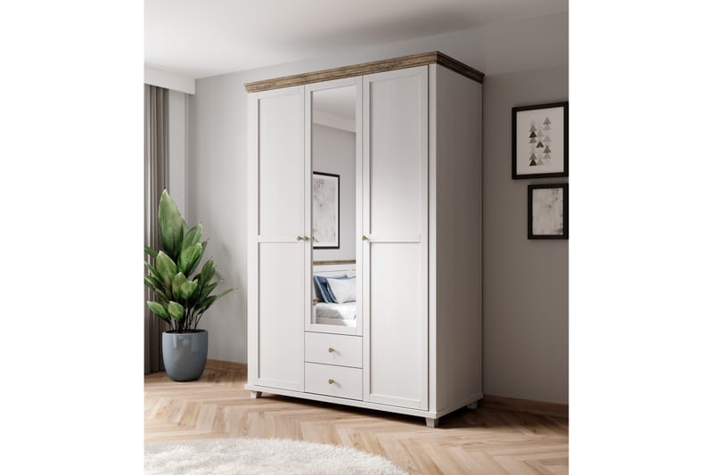 Garderobe Drumin 62x108 cm - Askgrå | Natur - Garderober & garderobesystem