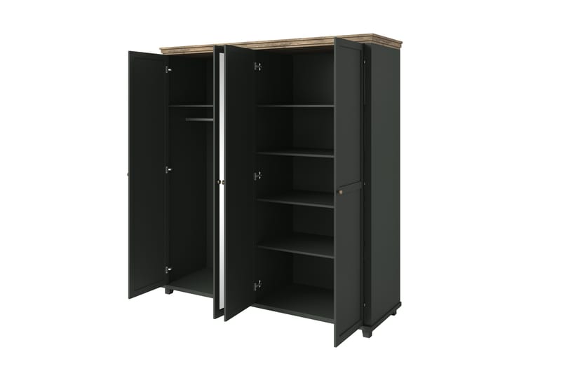 Garderobe Drumin 62x108 cm - Grønn|Natur - Garderober & garderobesystem