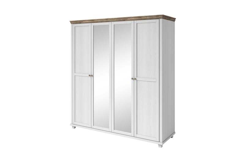 Garderobe Drumin 62x154 cm - Askgrå|Natur - Garderober & garderobesystem