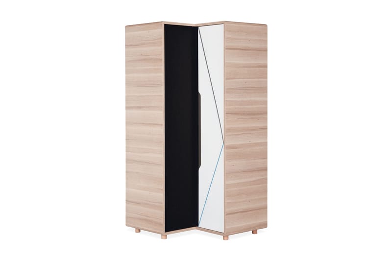 Garderobe Evolve Natur / Hvit / Svart - VOX - Garderober & garderobesystem - Barnegarderobe - Garderobeskap