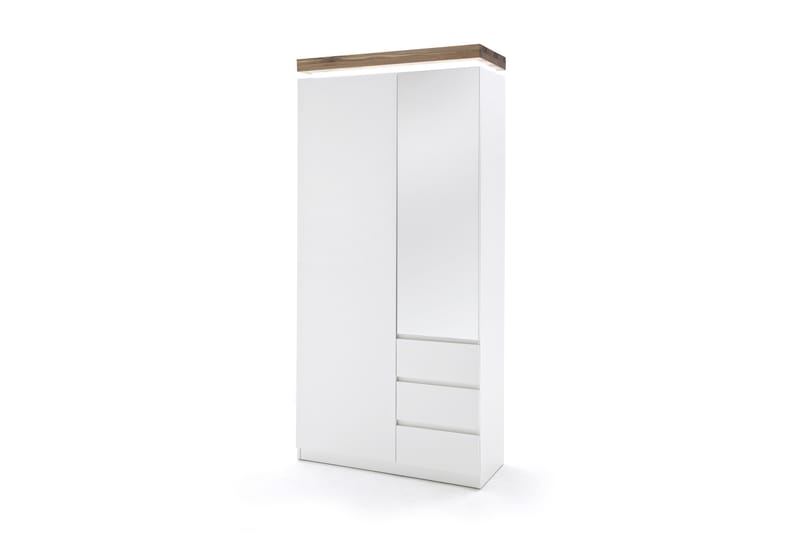 Garderobe Flippo - Hvit|Tre|Natur - Oppbevaring - Garderober & garderobesystem