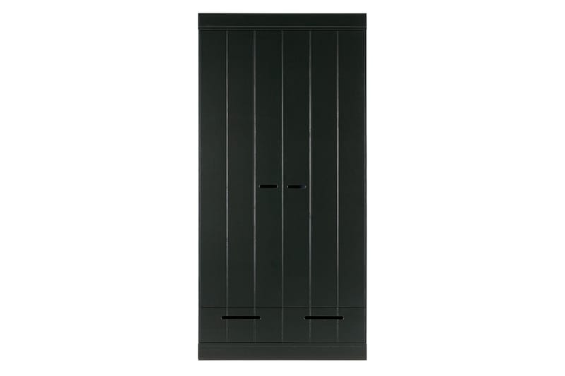 Garderobe Floella 94x53 cm 2 Dører - Furu/Svart - Garderober & garderobesystem - Garderobeskap