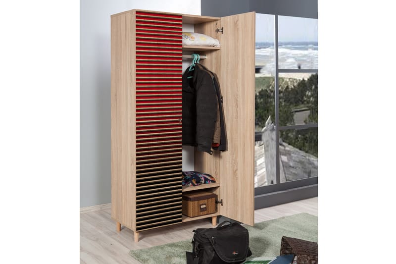Garderobe Gillberga 90 cm - Brun - Oppbevaring - Garderober & garderobesystem