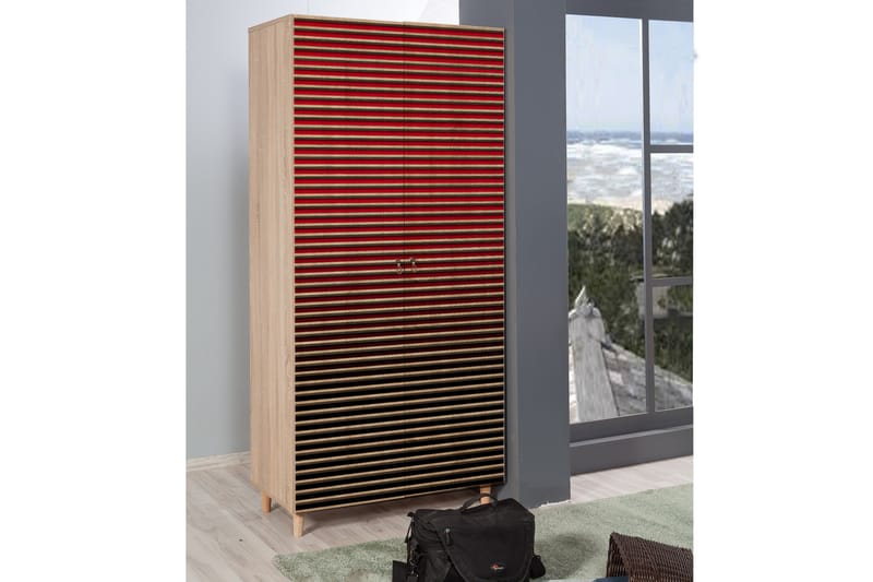 Garderobe Gillberga 90 cm - Brun - Oppbevaring - Garderober & garderobesystem