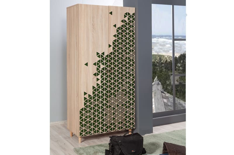 Garderobe Gillberga 90 cm - Brun - Oppbevaring - Garderober & garderobesystem