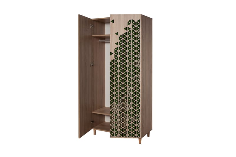 Garderobe Gillberga 90 cm - Brun - Oppbevaring - Garderober & garderobesystem