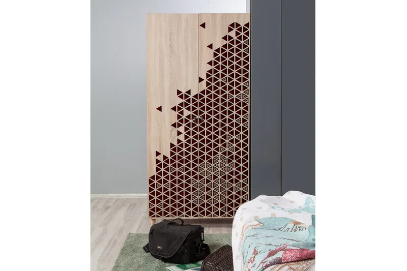 Garderobe Gillberga 90 cm - Brun - Oppbevaring - Garderober & garderobesystem