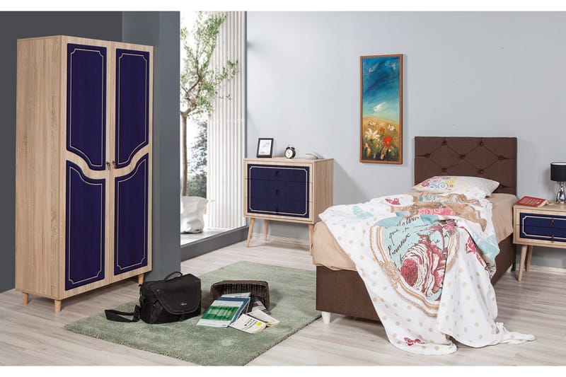 Garderobe Gillberga 90 cm - Brun - Oppbevaring - Garderober & garderobesystem