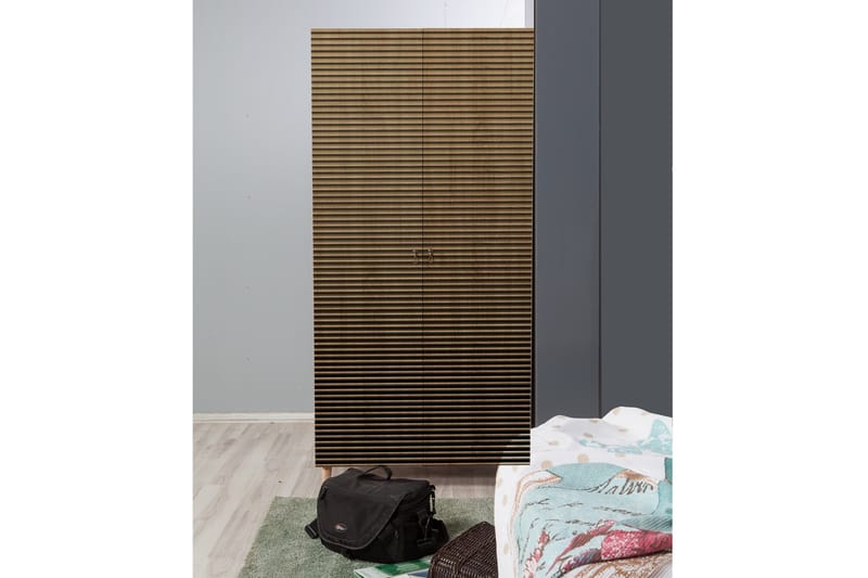 Garderobe Gillberga 90 cm - Brun - Oppbevaring - Garderober & garderobesystem
