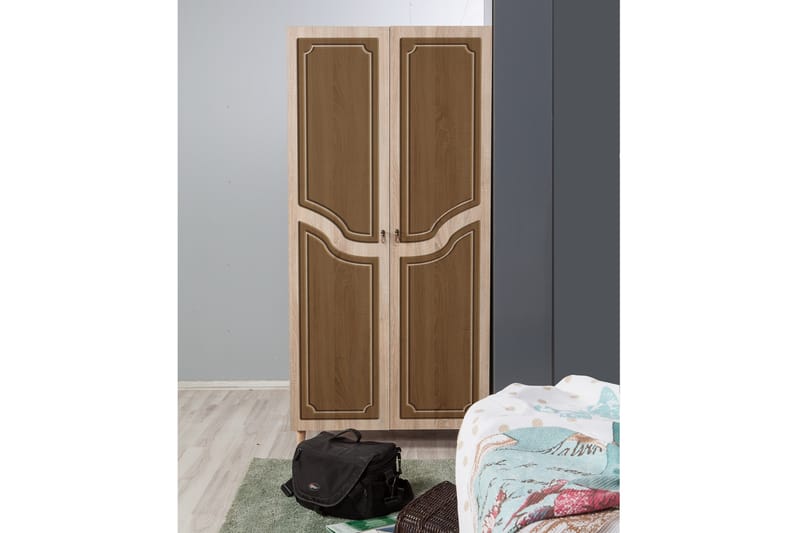 Garderobe Gillberga 90 cm - Brun - Oppbevaring - Garderober & garderobesystem