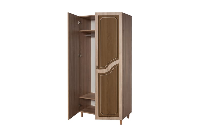 Garderobe Gillberga 90 cm - Brun - Oppbevaring - Garderober & garderobesystem