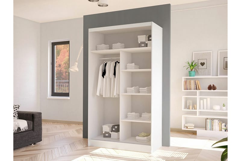 Garderobe Glenmore - Hvid - Garderober & garderobesystem - Garderobeskap
